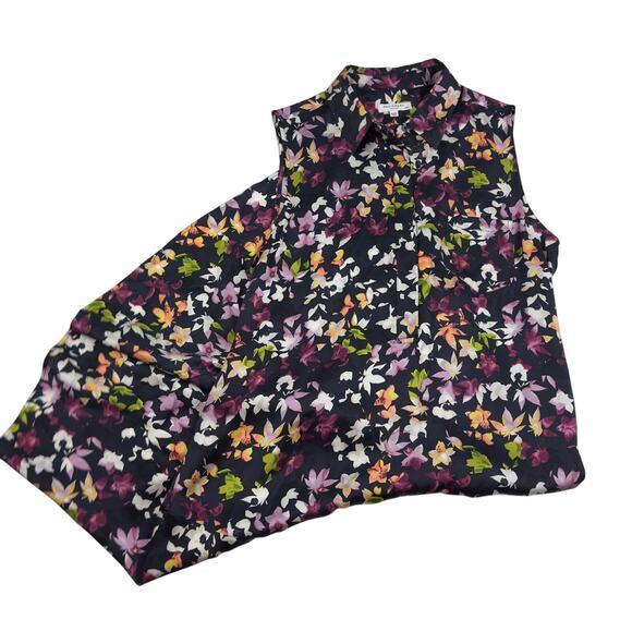 Equipment Eclipse Tira Floral Feminine  Printed 100% Silk  Dress Women's Size M - Picture 2 of 9